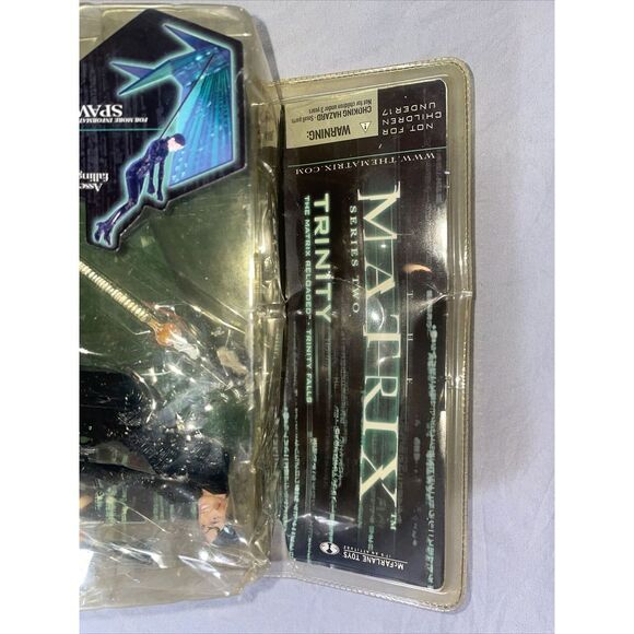 2003 McFarlane Matrix Series 2 Trinity Falls Matrix Reloaded Action Figure NEW - Picture 4 of 5